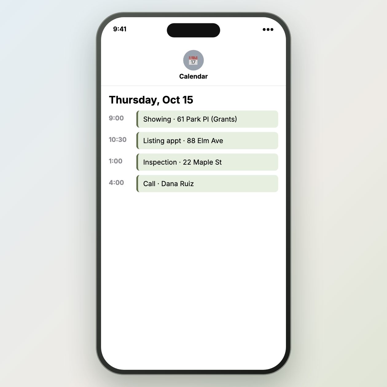 What you send: Nothing. Queva reads your calendar, deals and CRM at 7 AM.