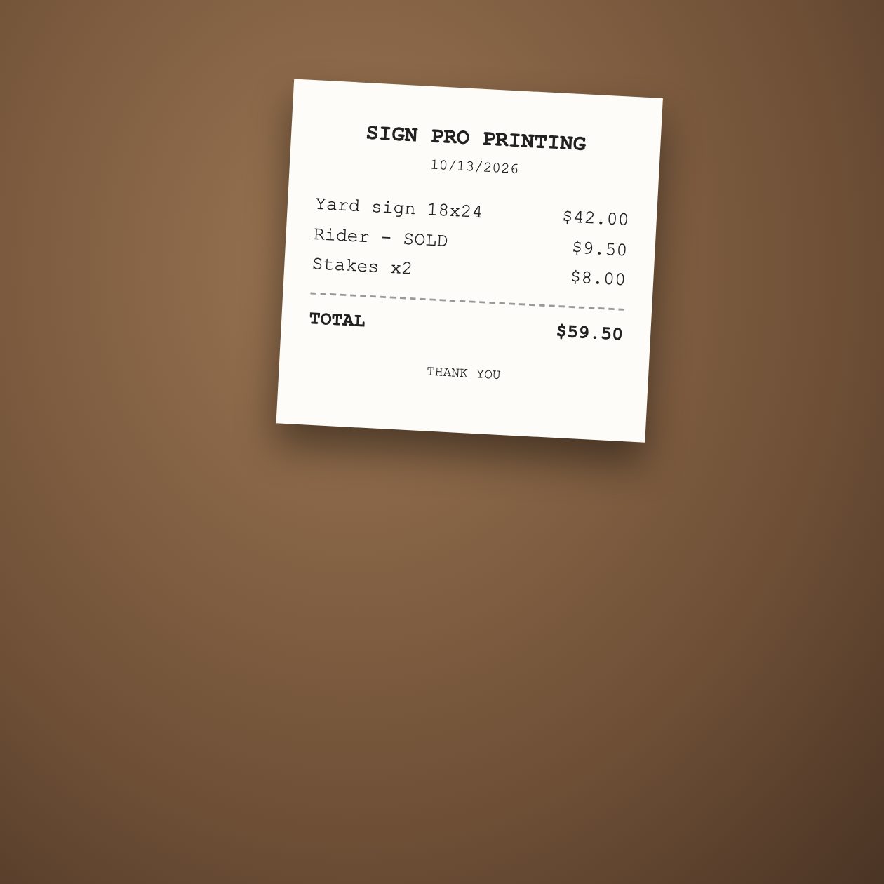 What you send: Photos of receipts.