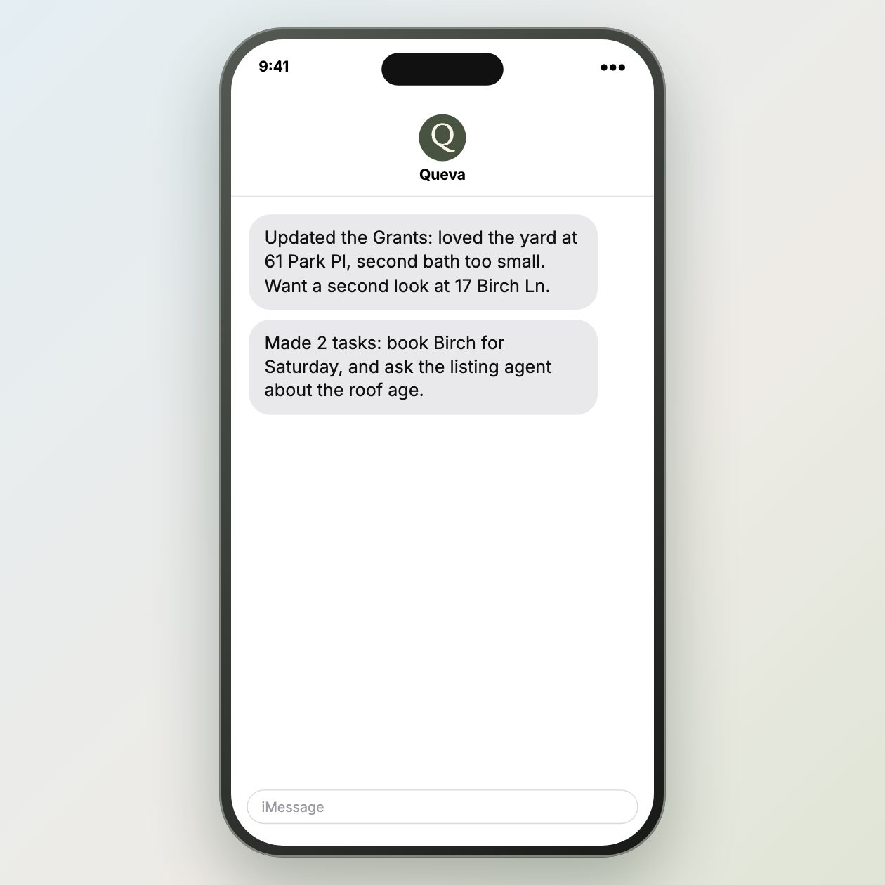 Voice memo to CRM notes
