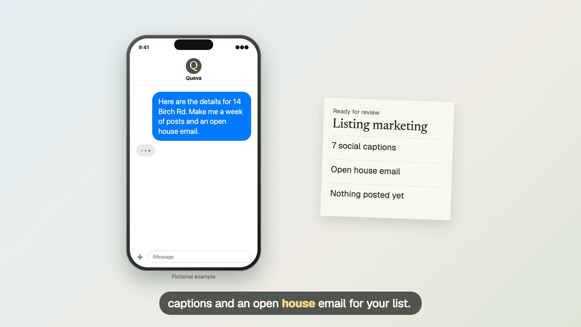 Listing marketing video